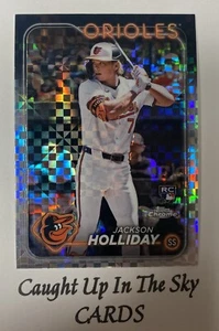2024 Topps Chrome Jackson Holliday RC X-Fractor Megabox Only Baltimore Orioles - Picture 1 of 2