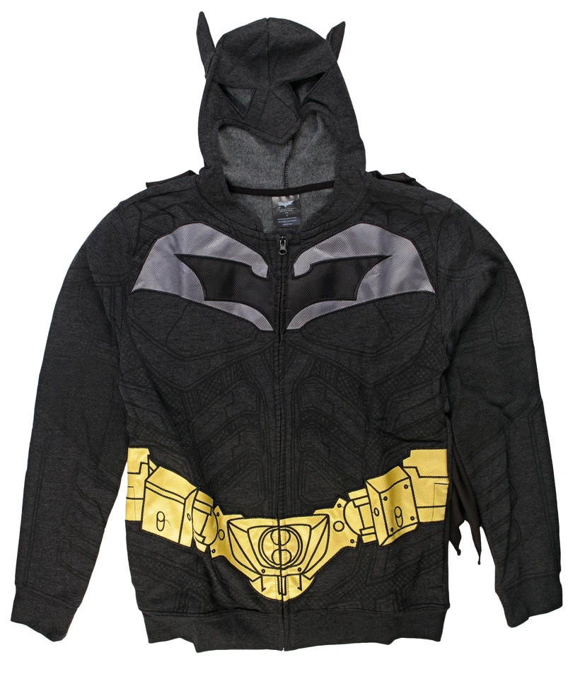 Disfraz de Batman The Dark Knight Rises polar con cremallera sudadera con capucha Foto 1 de 1