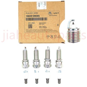 4PCS Spark Plugs For Hyundai Sonata KIA Optima 2.0 Turbo 2.4 Hybrid 18849-09085 - Picture 1 of 10
