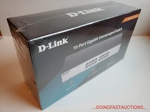 New D-Link Ethernet Switch 16 Port Gigabit Unmanaged Network Hub DGS-1016C Dlink - Picture 1 of 7