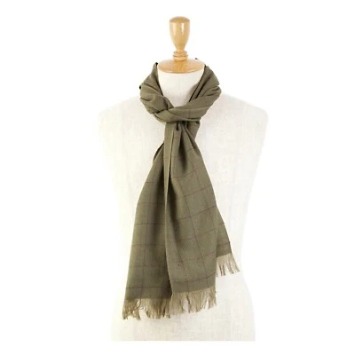 *MINOR DEFECT* Polo Ralph Lauren Thin Wool Scarf - Olive Green - One Size - - Image 1 of 4