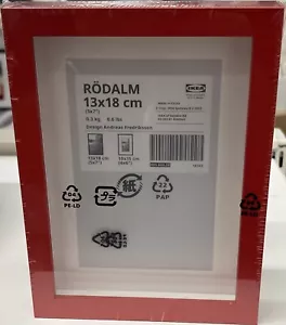 Nagelneuer IKEA RODALM Bilderrahmen rot 13x18 cm 5x7" 805.663.58 - Bild 1 von 2