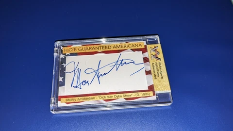 Morey Amsterdam Dick Van Dyke Show Wichita Sports Cut Autograph Encased Cover
