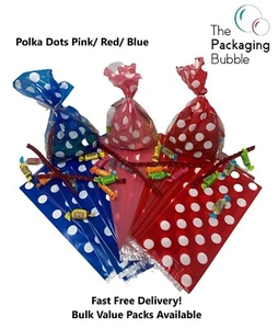 Borse per violoncellophane a pois dolce trattamento regalo festa colore chiaro Pasqua - Foto 1 di 23