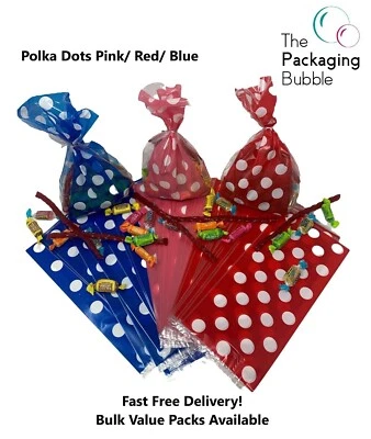 Bolsas para violonchelofán de lunares golosinas dulces regalo bolsa de fiesta color claro Pascua Foto 1 de 4