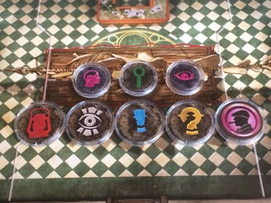 For Mansions of Madness Game Clear Plastic Token Protectors - 20 small 20 Large - Picture 1 of 1