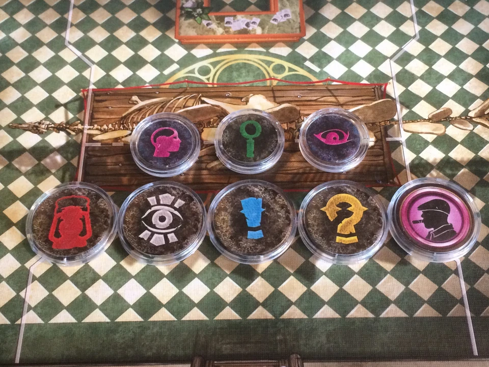 For Mansions of Madness Game Clear Plastic Token Protectors - 20 small 20 Large - Image 1 of 1