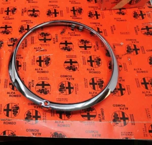 Alfa Romeo Spider Passenger Side Chrome Headlight Ring 69-94 - Bild 1 von 5
