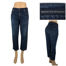 Citizens of Humanity 35 X 25 (actual) Emerson Slim Boyfriend Crop Denim Size 32