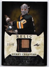 22/23 2022 LEAF IN THE GAME USED GERRY CHEEVERS GUR-12 RELIC STICK PURPLE /45