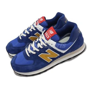 New Balance 574 NB Blue Yellow Men Unisex LifeStyle Casual Shoes U574HBG-D - Picture 1 of 8