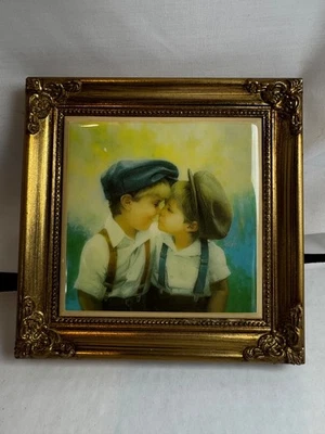 Azulejo enmarcado numerado Pemberton "Two of a Kind" Little Boys Donald Zolan Foto 1 de 4