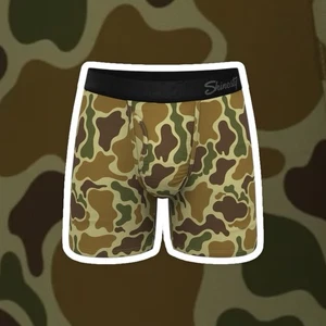 NEU Shinesty Herren Ball Hängematte Boxer mit Fly The Chameleon Duck Camouflage 2XL - Bild 1 von 6