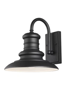 Generation Lighting Redding Station Outdoor Wall Light in Textured Black - Picture 1 of 1