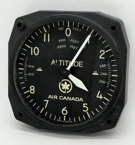 AIR CANADA Altitude Wall Clock - Works, Battery Operated, 7" Square - Imagen 1 de 6