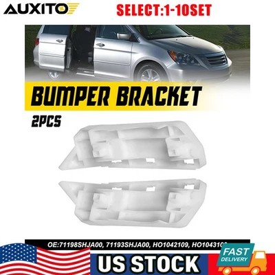 Soporte de parachoques delantero conductor pasajero para Honda Odyssey 2005-2010 blanco 2-20X Foto 1 de 4