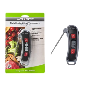 1x Acurite Digital Read Meat Food Cooking BBQ Grill Thermometer w/ Folding Probe - Picture 1 of 3