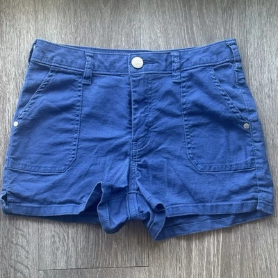 Pantalones cortos cargo LC Lauren Conrad azules para mujer talla 2 con bolsillos Foto 1 de 4