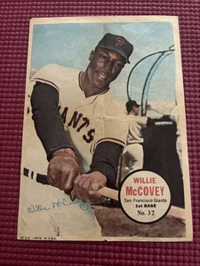 1967 # 32 Willie McCovey Topps Pin-Ups Poster San Francisco Giants EX - Bild 1 von 13