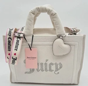 Juicy Couture Velours Engel weiß Extra Spender Beuteltasche Tasche Handtasche neu mit Etikett süß trendy - Bild 1 von 7