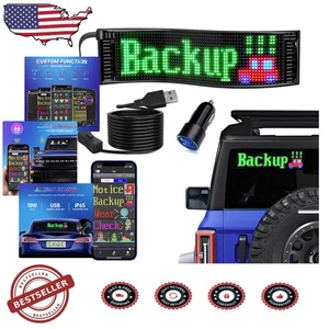 App Control Scrolling LED Sign 5V USB 14.6" Programmable Text Custom Display - Picture 1 of 8