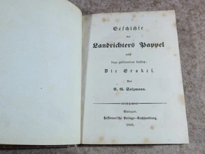 Geschichte des Landrichters Pappel nebst dazu gehörendem Aufsatz: Die Orakel. - Picture 1 of 3