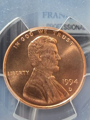 1994 D Lincoln Cent PCGS MS67RD Free Shipping - Image 1 of 4
