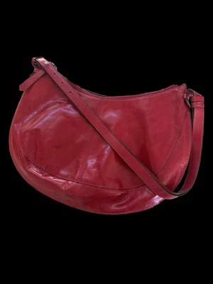 Kenneth Cole красный кожаный Hobo наплечная сумка Y2K регулируемый ремень - Изображение 1 из 4