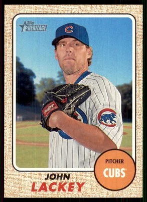 2017 Topps Heritage #333 John Lackey Chicago Cubs - Image 1 of 2