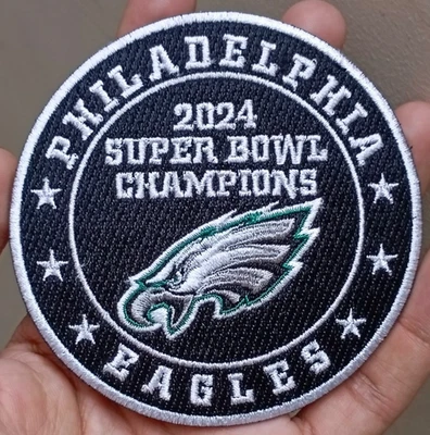 Philadelphia Eagles 2024 Super Bowl Champions Iron On Patch-Sew Patch-Embroidery