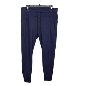 Spyder Active XL Joggers Womens Navy Blue Drawstring Pockets Athletic Pants - Picture 1 of 7