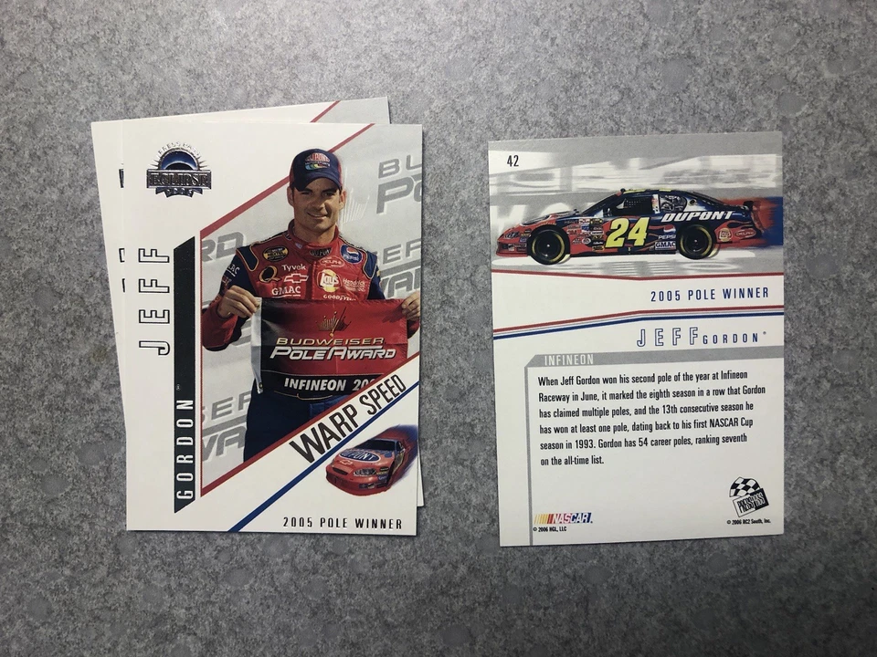 Jeff Gordon Trading Card Press Pass Eclipse 2006 Warp Speed Pole Winner #42 - Image 1 of 1