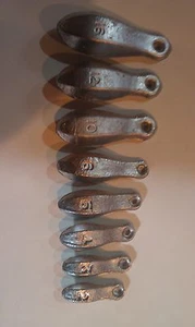  Bank Sinkers - 5 of Each (16oz,10oz,8oz,) Fishing Weights - Picture 1 of 1