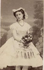 Antique CDV Photographs Disderi Mourawieff Opera Dancer c. 1869 - Picture 1 of 8
