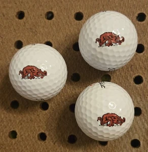 Arkansas Razorback Golf Balls, Titleist TruFeel AAAAA - Picture 1 of 4