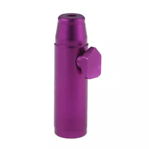 Purple Portable Metal Dispenser Tobacco Herb Powder Container Sniffer Tool Gift - Foto 1 di 6