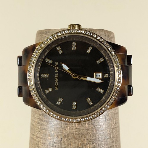 Orologio Michael Kors Donna MK 5254 Vestito Pave Turtoise Bracciale Quarzo 37mm 6"