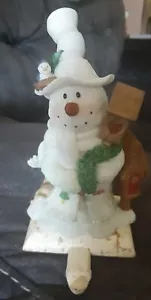 Schneemann Figur 7" hoch und 4" breit wiegt 1 Pfund 11 Unzen - Bild 1 von 6