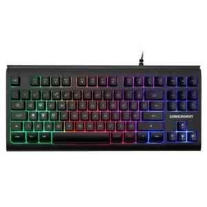 Teclado para juegos Lumsbury Rainbow LED retroiluminado 88 teclas diseño del Reino Unido, teclado compacto - Imagen 1 de 6