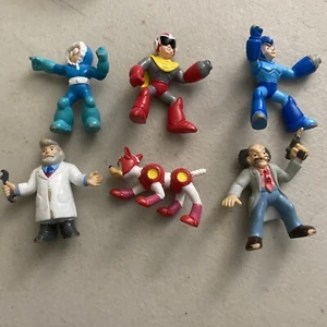 Mega Man 1995 2" PVC Figure Lot (6) Vintage with rare proffesor - Picture 1 of 7
