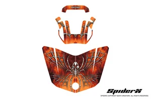 CAN-AM BRP SPYDER F3 CREATORX HOOD GRAPHICS KIT SPIDERX ORANGE - Picture 1 of 1
