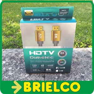 CONEXION CABLE AUDIO VIDEO HDMI MACHO A HDMI MACHO V2.1 ULTRA HD 8K 1.5M BD6537 - Imagen 1 de 1