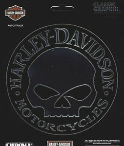 CALCOMANÍA PEGATINA DE 5" HARLEY DAVIDSON MOTOCICLETAS WILLIE G. CALAVERA - Imagen 1 de 1