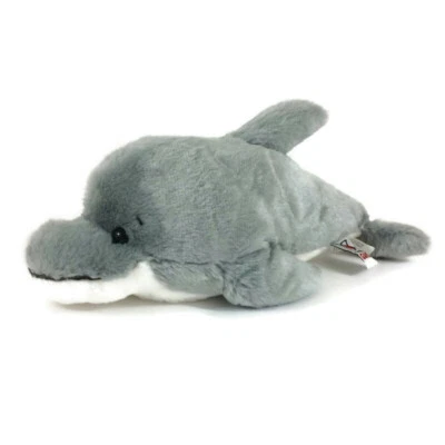 Ganz Webkinz Bottlenose Dolphin Plush HM220 Gray Stuffed Animal 11" Toy NO Code - Image 1 of 4