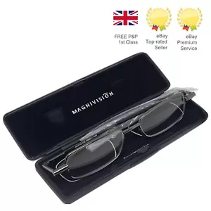 Occhiali da lettura piatti pieghevoli Magnivision TUTTI I PUNTI DI FORZA Rrp 25 UK - Foto 1 di 7