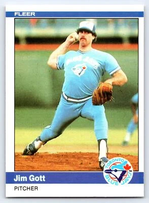 1984 Fleer #155 Jim Gott Toronto Blue Jays Vintage Baseball Card - Image 1 of 2