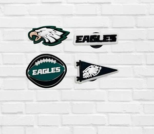 4pc Philadelphia Eagles Charms Shoe Charms for Crocs Football Charms NFL Charms - Picture 1 of 4