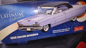 Sun Star 1956 Lincoln Premiere 1:18 Scale Diecast Model Car salmon - Picture 1 of 2