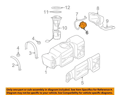 Ram CHRYSLER OEM 13-14 3500 6,7 L-L6 tanque de combustible llenado-tapa de gas 68109840AA Foto 1 de 2
