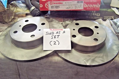 PAR DE ROTOR DE FRENO (2) PARA TOYOTA TERCEL 1983-90 **BREMBO** 4351216030 0832068 Foto 1 de 3